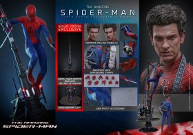 Spider-Man (Deluxe Version) The Amazing Spider-Man Movie Masterpiece 1/6 Action Figure by Hot Toys