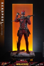 Deadpool (Battling Version) Deadpool & Wolverine Movie Masterpiece 1/6 Action Figure by Hot Toys