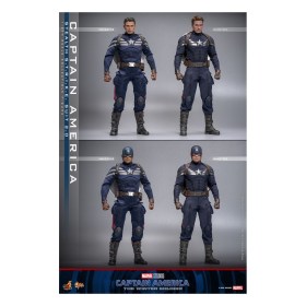 Captain America (Stealth S.T.R.I.K.E. Suit) 2.0 Captain America The Winter Soldier 1/6 Action Figure by Hot Toys