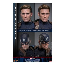 Captain America (Stealth S.T.R.I.K.E. Suit) 2.0 Captain America The Winter Soldier 1/6 Action Figure by Hot Toys