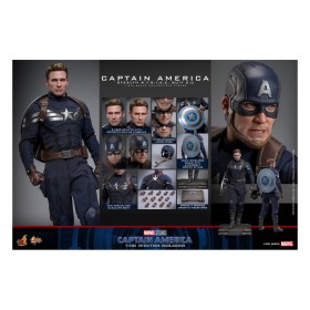 Captain America (Stealth S.T.R.I.K.E. Suit) 2.0 Captain America The Winter Soldier 1/6 Action Figure by Hot Toys