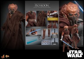 Plo Koon Star Wars Movie Masterpiece 1/6 Action Figure by Hot Toys