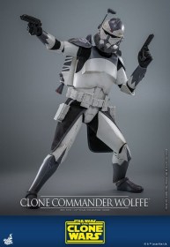 Clone Commander Wolffe Star Wars The Clone Wars 1/6 Action Figure by Hot Toys