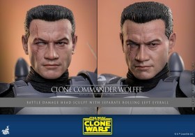 Clone Commander Wolffe Star Wars The Clone Wars 1/6 Action Figure by Hot Toys