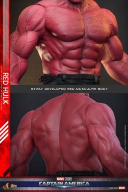 Red Hulk Captain America Brave New World 1/6 Action Figure by Hot Toys