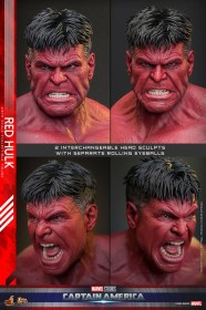 Red Hulk Captain America Brave New World 1/6 Action Figure by Hot Toys