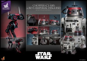 Chopper (C1-10P™) & BD-1™ (Imperial Disguise) Star Wars 1/6 Action Figure Set by Hot Toys
