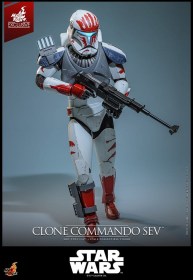 Clone Commando Sev Exclusive Star Wars The Clone Wars 1/6 Action Figure by Hot Toys