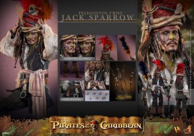 Pelegostos Chief Jack Sparrow DX Pirates of the Caribbean Dead Man's Chest 1/6 Action Figure by Hot Toys