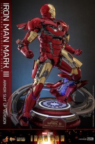 Iron Man Mark III (Armor Suit Up Version) Iron Man Diecast 1/6 Action Figure by Hot Toys