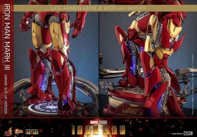 Iron Man Mark III (Armor Suit Up Version) Iron Man Diecast 1/6 Action Figure by Hot Toys