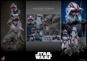 Sergeant Hound Star Wars The Clone Wars 1/6 Action Figure by Hot Toys