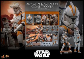 212th Attack Battalion Clone Trooper Deluxe Version Star Wars The Clone Wars 1/6 Action Figure by Hot Toys