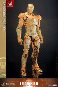 Iron Man Mark III (Golden & Copper Gold Version) Exclusive Diecast 1/6 Action Figure by Hot Toys 