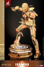 Iron Man Mark III (Golden & Copper Gold Version) Exclusive Diecast 1/6 Action Figure by Hot Toys 