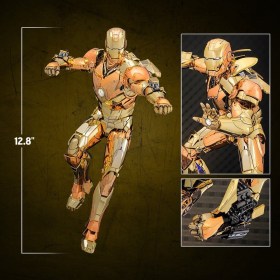 Iron Man Mark III (Golden & Copper Gold Version) Exclusive Diecast 1/6 Action Figure by Hot Toys 