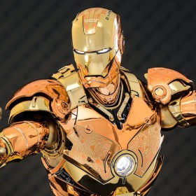 Iron Man Mark III (Golden & Copper Gold Version) Exclusive Diecast 1/6 Action Figure by Hot Toys 