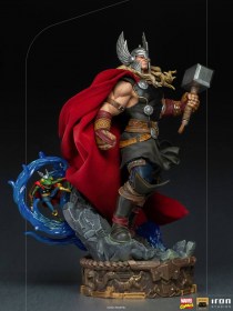 Thor Unleashed Marvel Comics Deluxe Art 1/10 Scale Statue by Iron Studios