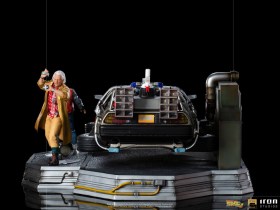 DeLorean Full Set Deluxe Back to the Future II Art 1/10 Scale Statues by Iron Studios