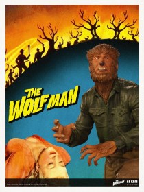 The Wolf Man Universal Monsters Deluxe Art 1/10 Scale Statue by Iron Studios