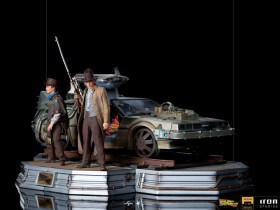 Full Set Deluxe Back to the Future III Art 1/10 Scale Statues by Iron Studios