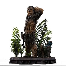 Chewbacca and Tokkat Star Wars Episode VI Art 1/10 Scale Statue by Iron Studios