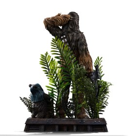 Chewbacca and Tokkat Star Wars Episode VI Art 1/10 Scale Statue by Iron Studios