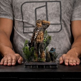 Chewbacca and Tokkat Star Wars Episode VI Art 1/10 Scale Statue by Iron Studios