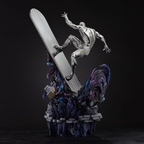 Silver Surfer Deluxe Marvel Comics Infinity Gauntlet Diorama Art 1/10 Scale Statue by Iron Studios