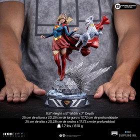 Supergirl & Krypto Supergirl (2026) Art 1/10 Scale Statue by Iron Studios