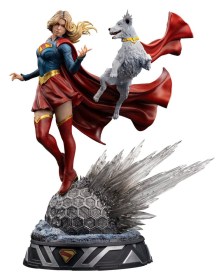 Supergirl & Krypto Supergirl (2026) Art 1/10 Scale Statue by Iron Studios