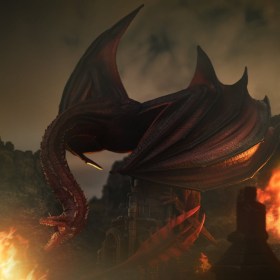 Caraxes House of the Dragon Icons Statue by Iron Studios