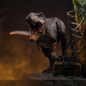 T-Rex Breakout Set A Jurassic Park Icons Statue by Iron Studios