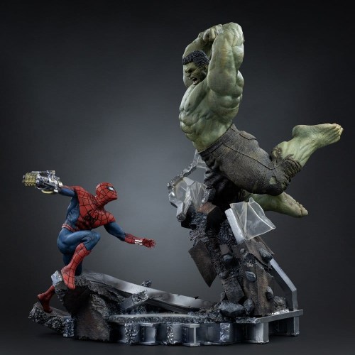 Spider-Man vs Hulk Marvel Comics Art 1/10 Scale Statue by Iron Studios