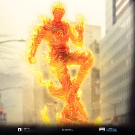 Human Torch Fantastic Four Art 1/10 Scale Statue by Iron Studios