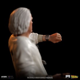 Doc Brown Back to the Future Art 1/10 Scale Statue by Iron Studios
