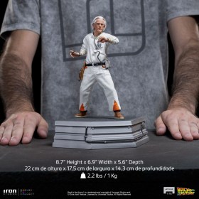 Doc Brown Back to the Future Art 1/10 Scale Statue by Iron Studios
