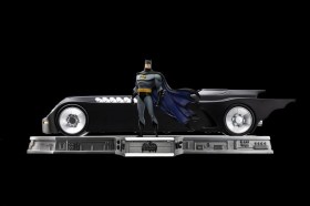 Batman and Batmobile Batman The Animated Series (1992) Art 1/10 Scale Set Deluxe by Iron Studios