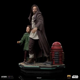 Obi-Wan & Young Leia Star Wars Obi-Wan Kenobi Deluxe Art 1/10 Scale Statue by Iron Studios
