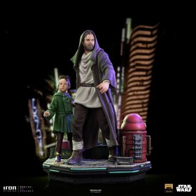 Obi-Wan & Young Leia Star Wars Obi-Wan Kenobi Deluxe Art 1/10 Scale Statue by Iron Studios