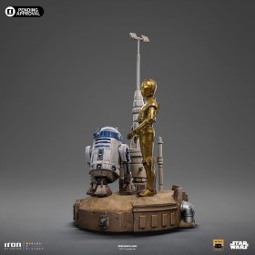 C-3PO & R2-D2 Star Wars Deluxe Art 1/10 Scale Statue by Iron Studios