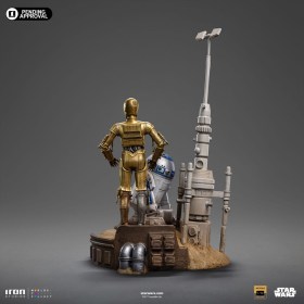 C-3PO & R2-D2 Star Wars Deluxe Art 1/10 Scale Statue by Iron Studios