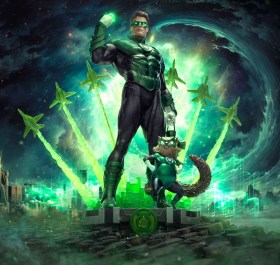 Green Lantern Unleashed Deluxe DC Comics Art 1/10 Scale Statue by Iron Studios