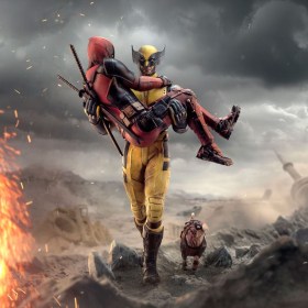 Deadpool & Wolverine Deluxe Deadpool Art 1/10 Scale Statue by Iron Studios