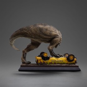 T-Rex Attack Jurassic Park Icons Statue by Iron Studios
