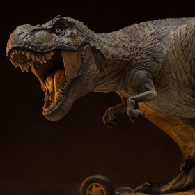 T-Rex Attack Jurassic Park Icons Statue by Iron Studios