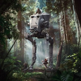 AT-ST and Chewbacca Star Wars Demi Art 1/20 Scale Statue by Iron Studios