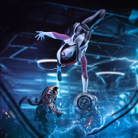 Ghost Spider Diorama Spider-Man vs Villains Art 1/10 Scale Statue by Iron Studios