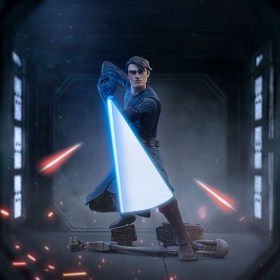 Anakin Skywalker Star Wars The Clone Wars Deluxe Art 1/10 Scale Statue by Iron Studios