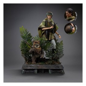 Leia and Wicket Star Wars Episode VI Art Scale 1/10 Statue by Iron Studios